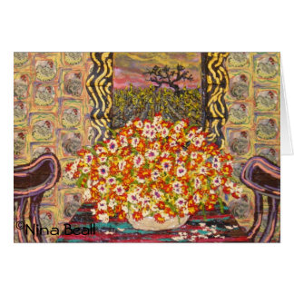 "Stühle der Huhn-Tapeten-w/Two," durch Nina Beall