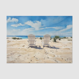 Stühle im Sand-Tissue-Papier Seidenpapier
