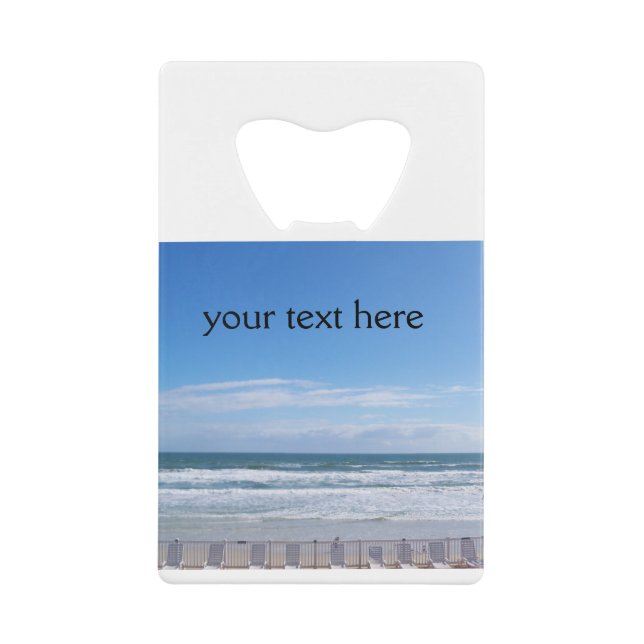 Stühle warten auf Sie Geldbeutel Flaschenöffner (Vorderseite)