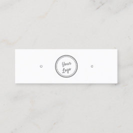 Stuhlvorratsanzeigekarte |Logo hinzufügen Mini Visitenkarte