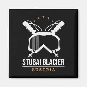Stui Glacier Austria Ski Resort Vintag Skifahren Magnet