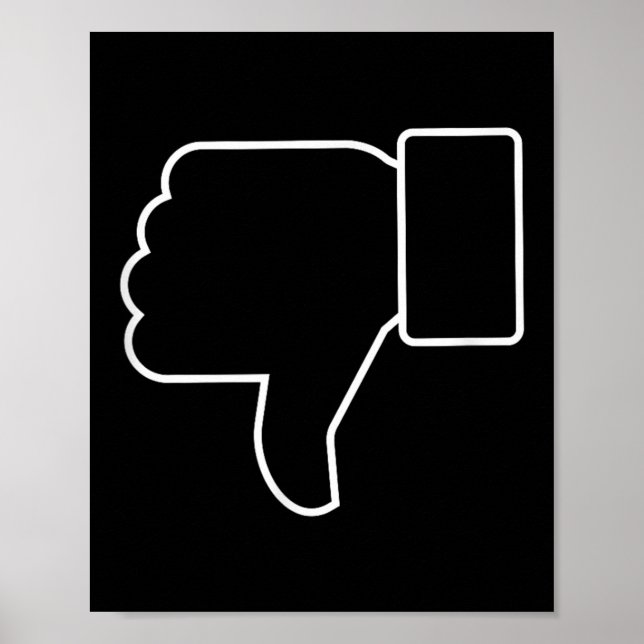 Stumbs Down, Funny, Witze, Sarkastik Poster (Vorne)