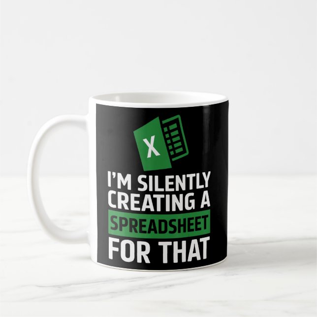 Stumm erstellen eines Tabellenkalkulationstabels L Kaffeetasse (Links)