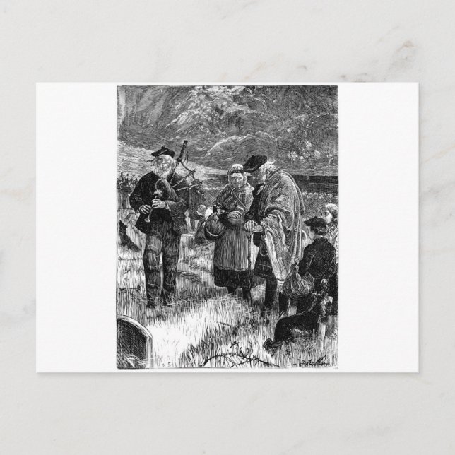 Stumm standen sie postkarte (Vorderseite)