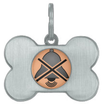 Stumme Knopf-Symbol-Hund-Identifikation
