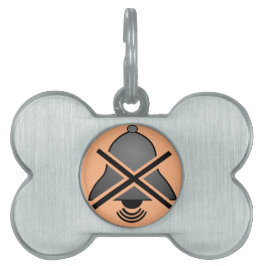 Stumme Knopf-Symbol-Hund-Identifikation Tiermarke