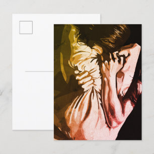 Stummer Schrei – Ausdruck innerer Unruhe Postkarte