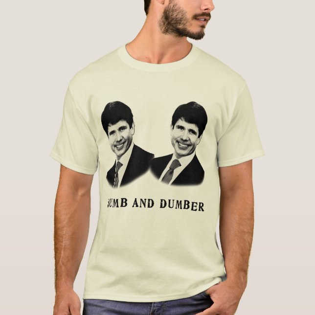 Stummes und stummeres T-Shirt Rod Blagojevich (Vorderseite)