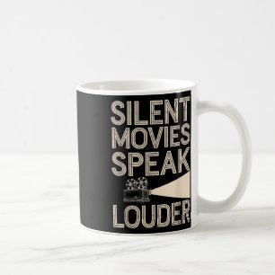 Stummfilmfan Vintage Cinema Clic Film Liebhaber Kaffeetasse