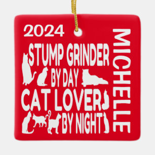 Stump Grinder Lieben Cats CUSTOM Keramikornament