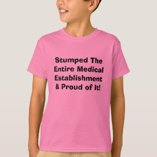 Stumped die gesamte medizinische Einrichtung u. T-Shirt