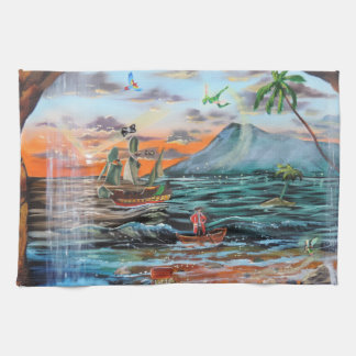 Stümper-Bell-Malerei die Bucht Peter Pan-Hakens Handtuch