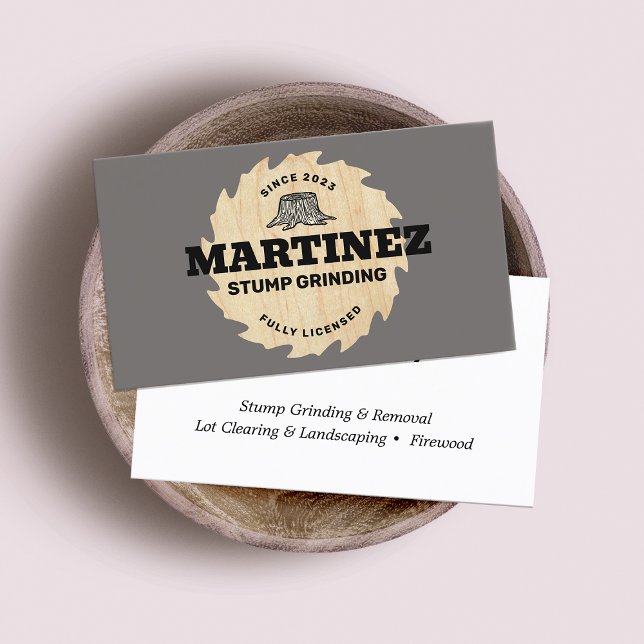 Stumpf | Baumservice und -entfernung Visitenkarte (Von Creator hochgeladen)