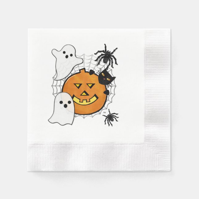 Stumpfen in der Nacht Serviette (Vorderseite)