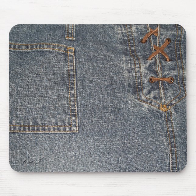 Stumpfes Denim Mousepad (Vorne)