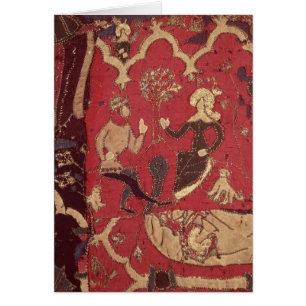 Stumpwork, das Tristan und Isolde darstellt