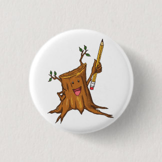 Stumpy Knopf-(kleines) Weiß Button