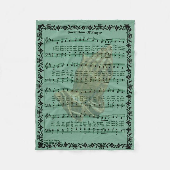 STUNDE PRAYER FLEECEDECKE (Vorderseite)