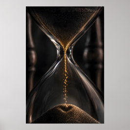 Stundenglas Herzförmiger Sand Poster
