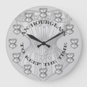 Stundenglas-Korsett Große Wanduhr