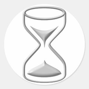 Stundenglas / Timer Runder Aufkleber