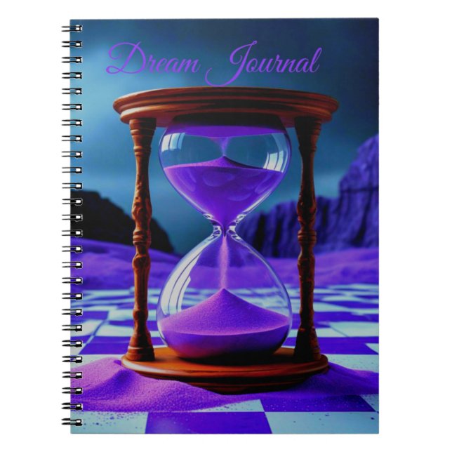 Stundenglas Traumjournal Notizblock (Vorderseite)