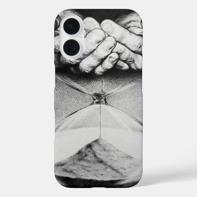 Stundenglas-Zeit-Skandale Zeichnend surreale dunkl Case-Mate iPhone Hülle (Rückseite)