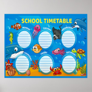 Stundenplakat Poster