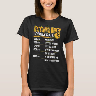 Stundensatz der Kontrolle der Schädlinge - Kontrol T-Shirt