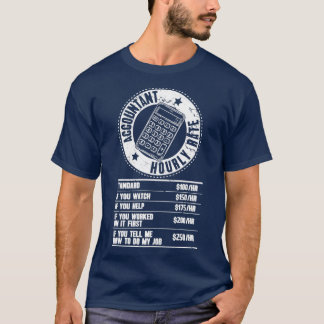 Stundensatz des Buchhalters T-Shirt