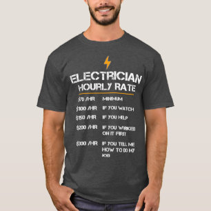 Stundensatz des Elektrischen (2) T-Shirt