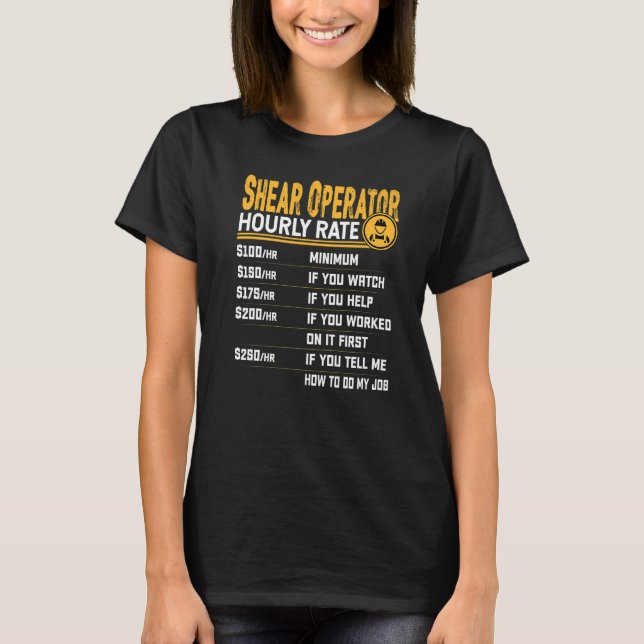 Stundensatz des Senders T-Shirt (Vorderseite)