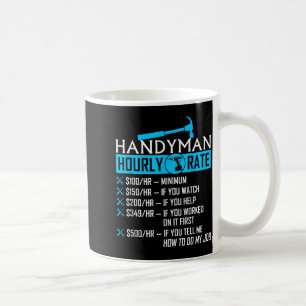 Stundensatz für Hausmeister Humor Zimmermann Lusti Kaffeetasse