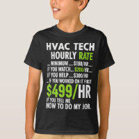 Stundensatz für HVAC-Techniker Lustige Arbeit für