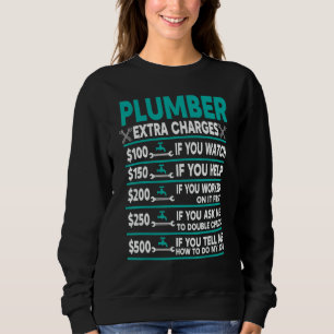 Stundensatz für zusätzliche Kosten für Klempner Sweatshirt