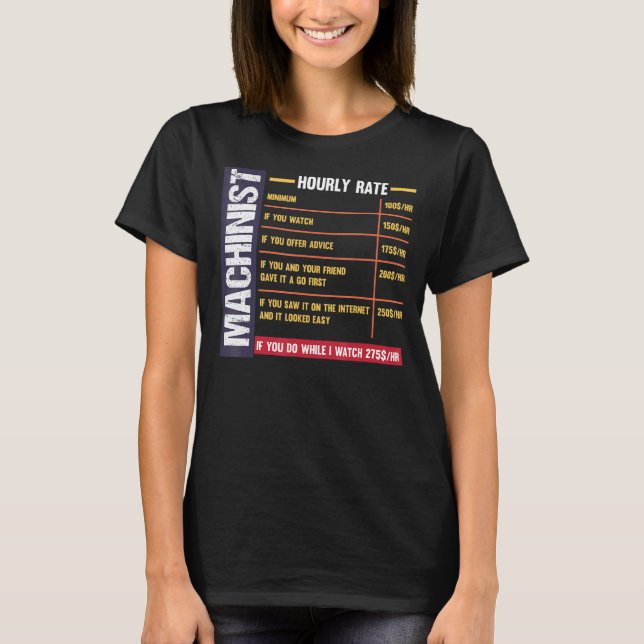 Stundensatz T T-Shirt (Vorderseite)