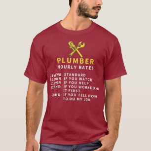 Stundentarife für Klempner - Sondergebühren T-Shirt