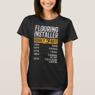 Stündliche Preise für den Bodenträger T-Shirt