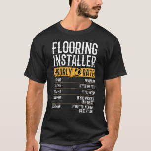 Stündliche Preise für den Bodenträger T-Shirt