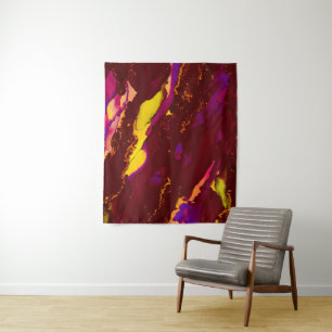 Stunning Alcohol Ink Painting Wandteppich