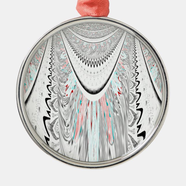 Stunning Art. Silbernes Ornament (Vorne)