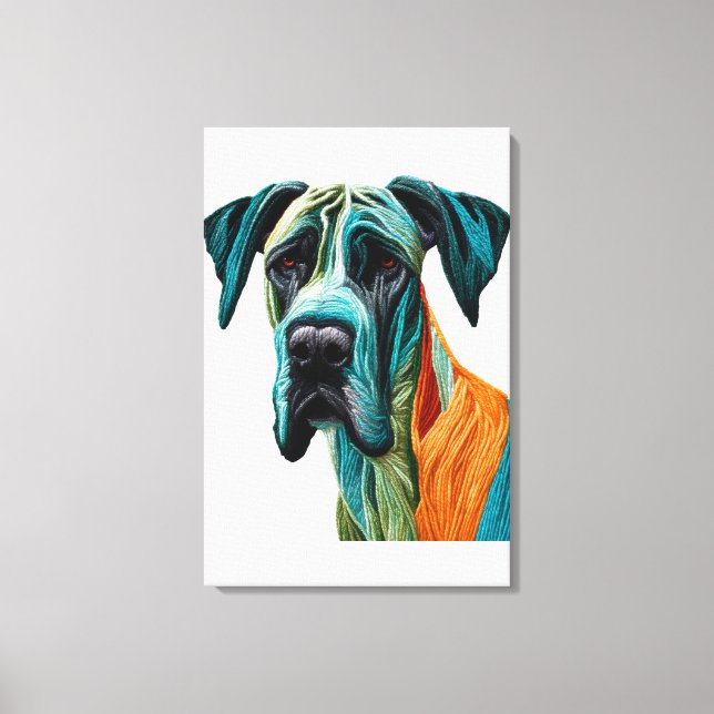 Stunning artistic Great Dane artwork Leinwanddruck (Vorderseite)