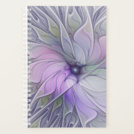 Stunning Beauty Modern Abstract Fractal Art Flower Planer