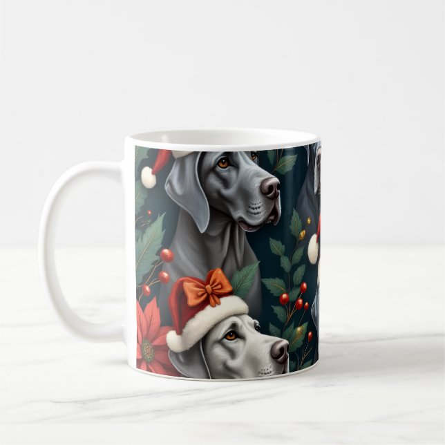 Stunning Great Dane Christmas Coffee cup Kaffeetasse (Links)