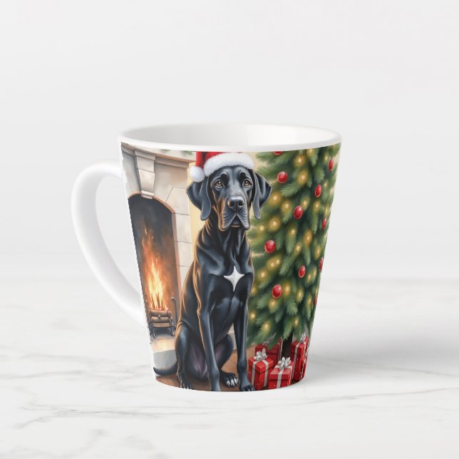 Stunning Great Dane Christmas  Milchtasse (Linke Ecke)
