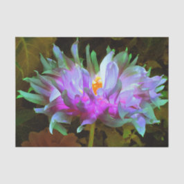 Stunning Magenta and Lime Green Cactus Dahlia Seidenpapier