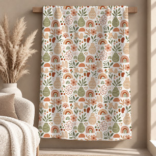 Stunning Sage Beige Regenbogen-Formen-Decke Fleecedecke