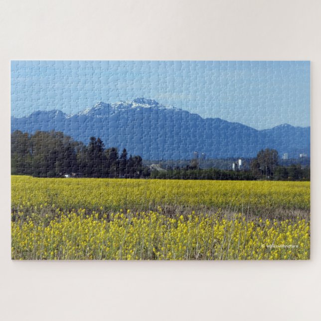 Stunning Spring Fields of Gold Forage Radish Puzzle (Horizontal)