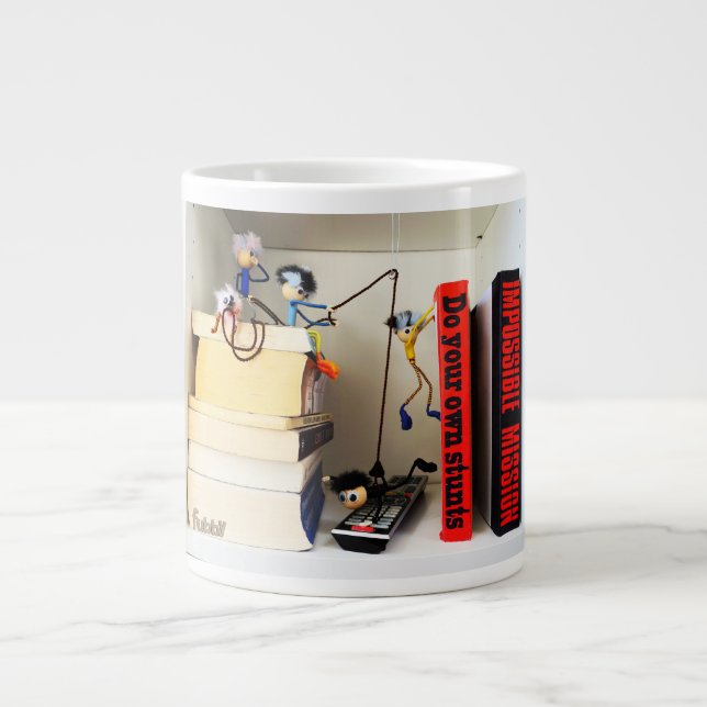 Stunt Fubby's Tom Cruise naspelen. Jumbo-Tasse (Vorderseite)