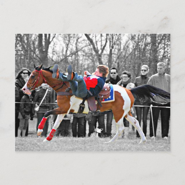 Stunt Riding Postkarte (Vorderseite)